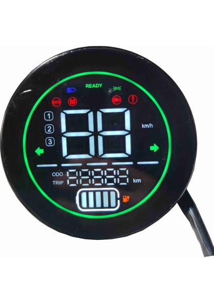 Elektrikli Bisiklet Speedometre Scooter Gösterge Tablosu Göstergesi 48V 60V 72V Kurşun Asit Pil LED Enstrüman Ekran (Yurt Dışından)