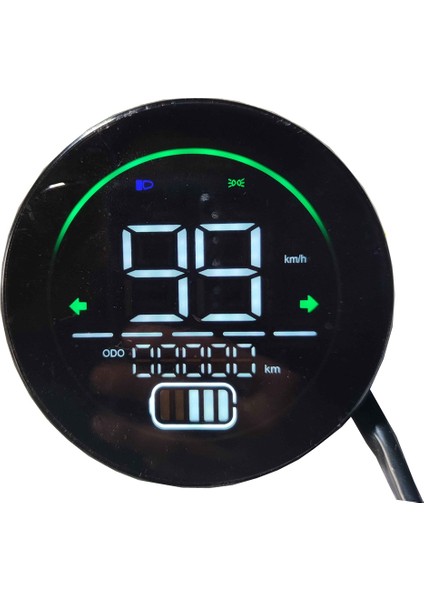 Elektrikli Bisiklet Speedometre Scooter Gösterge Tablosu Göstergesi 48V 60V 72V Kurşun Asit Pil LED Enstrüman Ekran (Yurt Dışından) modelleri