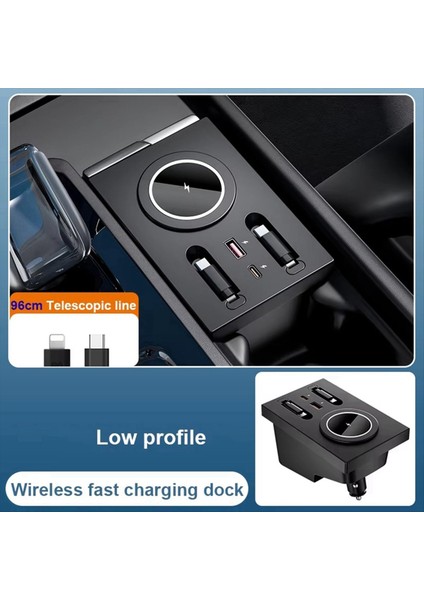 Volvo XC60 XC90 S90 V90 V60 S60 Süper Hızlı Şarj Dock USB USB Type-C (Yurt Dışından)