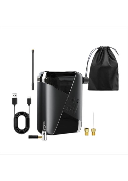 Basketbol Için Presta Schrader Valflı Motosiklet Lastik Şişiricisi Için Elektrikli Bisiklet Lastik Pompası Taşınabilir Mini Pompa (Yurt Dışından)