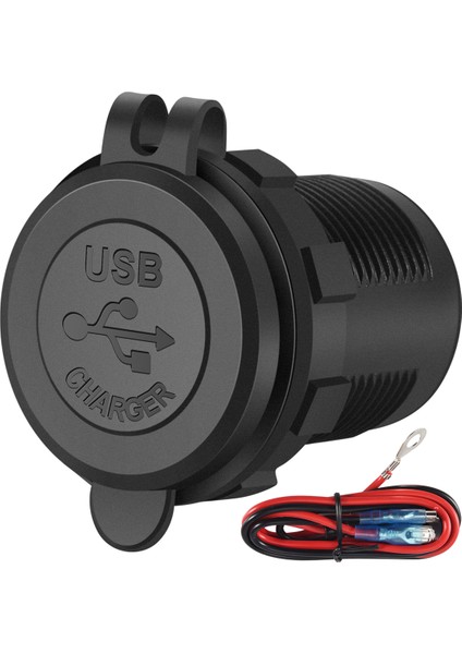 Pd Tip C USB Araç Şarj Cihazı ve Qc 3 0 Hızlı Şarj Cihazı 12V Güç Çıkış Soketi Motosiklet Rv Atv Kırmızı Için Açma/kapama Anahtarı (Yurt Dışından)