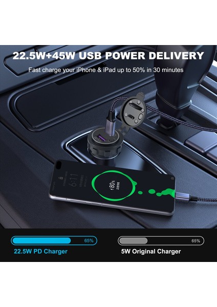 Pd Tip C USB Araç Şarj Cihazı ve Qc 3 0 Hızlı Şarj Cihazı 12V Güç Çıkış Soketi Motosiklet Rv Atv Kırmızı Için Açma/kapama Anahtarı (Yurt Dışından) indirimleri