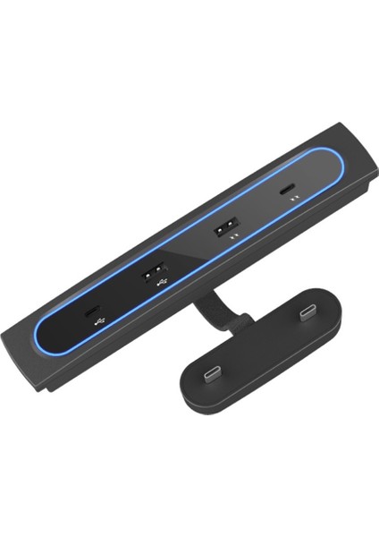 Tesla Model 3 Y 2021 2022 Aksesuarlar 27W Hızlı Şarj Cihazı Yerleştirme Istasyonu 4&#39 Ü 1 USB LED Hub Merkez Konsolu Sensörü (Yurt Dışından)
