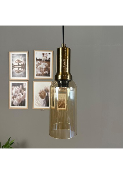 Windy Cam Bal Rengi Tekli Avize Eskitme Fener Başlık Retro Sarkıt Lamba Salon Aydınlatma fiyatları