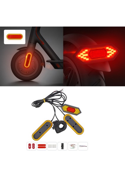 Xiaomi Mi Elektrikli Scooter M365 /pro /1s /lite /lite /essential Scooter Yansıtıcı Arka Işık (Yurt Dışından) fiyatları