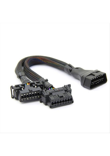 2pcs 2 Arada 1 Obd2 Uzatma Kablosu Obdıı Male To 2 Dişi Splitter Araç Bilgisayar Bağlantısı Dönüşüm Fişi Soketi 30CM (Yurt Dışından)