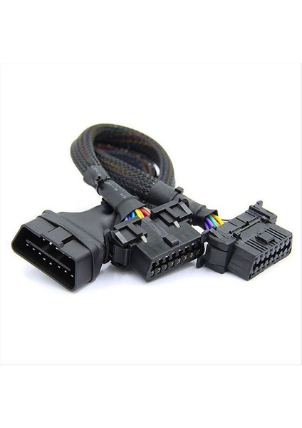 2pcs 2 Arada 1 Obd2 Uzatma Kablosu Obdıı Male To 2 Dişi Splitter Araç Bilgisayar Bağlantısı Dönüşüm Fişi Soketi 30CM (Yurt Dışından) fiyatları