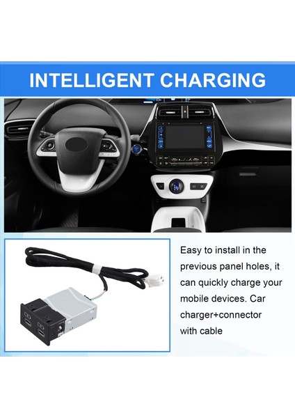 Araba Şarj Cihazı Çift USB Pd Tip C Şarj Outlet Sigorta Kutusu Toyota Için Güç Adaptörü Camry Highlander Corolla Rav4 (Yurt Dışından) indirimleri