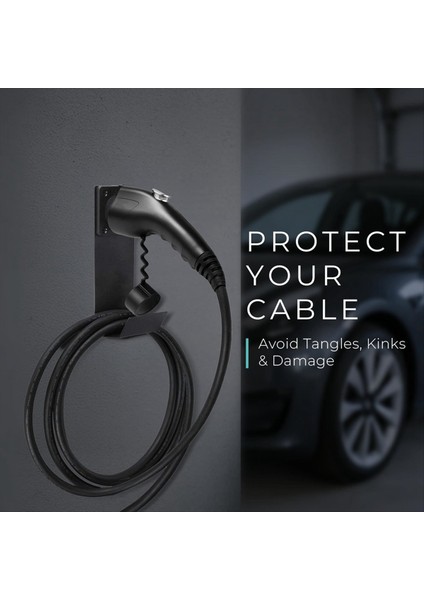 Tüm J1772 Ev Şarj Cihazı Tutucu Için Elektrikli Araç Şarj Cihazı Dock &amp J-Hook Combo (Yurt Dışından) fiyatları