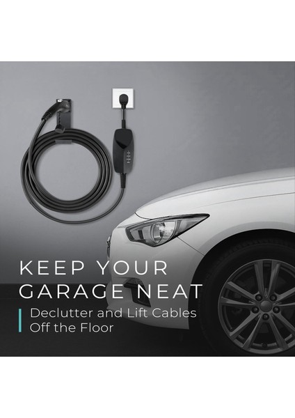 Tüm J1772 Ev Şarj Cihazı Tutucu Için Elektrikli Araç Şarj Cihazı Dock &amp J-Hook Combo (Yurt Dışından) modelleri