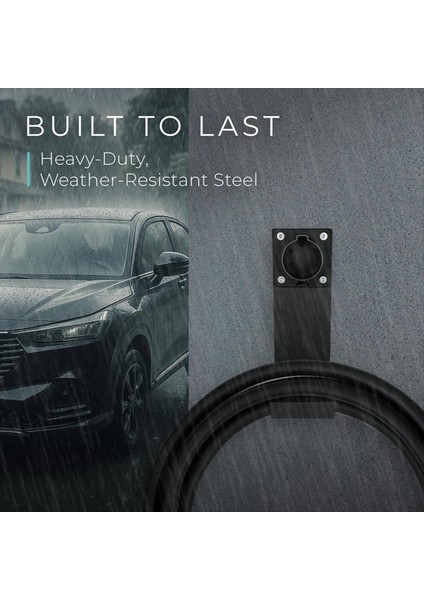 Tüm J1772 Ev Şarj Cihazı Tutucu Için Elektrikli Araç Şarj Cihazı Dock &amp J-Hook Combo (Yurt Dışından) indirimleri