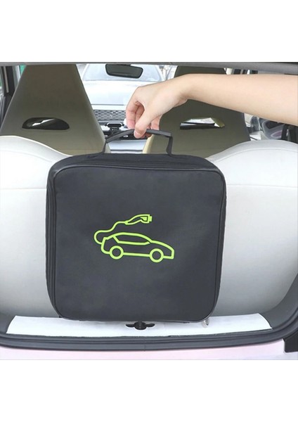 Ev Araç Şarj Kablosu Depolama Elektrikli Araç Şarj Cihazı Için Taşıma Çantası Soketler Su Geçirmez Ekipman Konteyner A (Yurt Dışından)