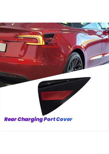 Tesla Model 3 Highland 2024 Çeyrek Panel Reflektör Işık Trim 1715105-00-B Için Araba Arka Şarj Portu Kapağı (Yurt Dışından) modelleri