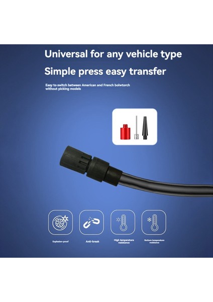 Mini Elektrikli Bisiklet Hava Pompası 150PSI Güçlü Hava Kompresörü Basınç Ekranı Motosik Bisiklet Lastik Şişiricisi Siyah Turuncu (Yurt Dışından) modelleri