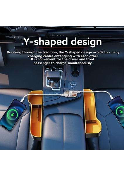 Hızlı Şarj Cihazı 4 Ports Pd USB 240W Süper Araç Şarj Cihazı Telefon Tip-C Adaptörü Arabada Hızlı Şarj (Yurt Dışından) fiyatları