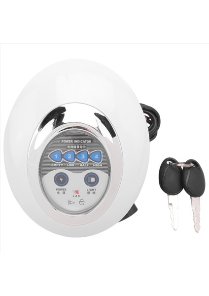 3 In1 LED Far Elektrikli Bisiklet Scooter Frontlight Işık Korsolu Kilit Gösterimi Panel Korna Enstrüman Far (Yurt Dışından) modelleri