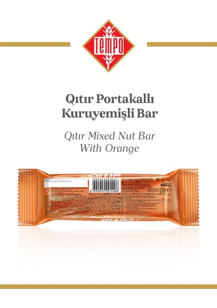 Portakallı Kuruyemişli Bar 30 G x 12 Adet fırsatları