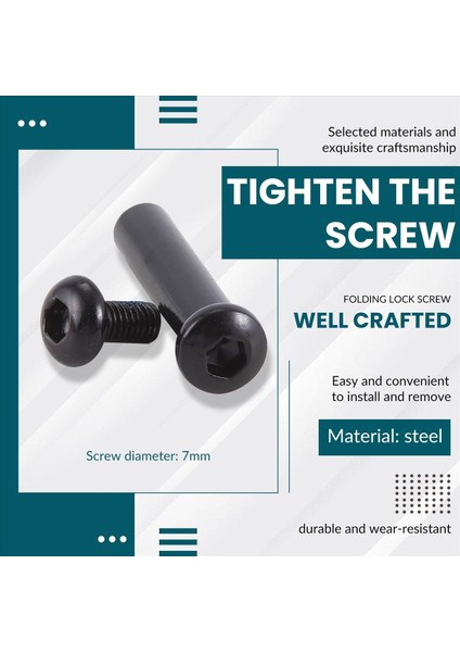 Dokuzbot Maks G30 Elektrikli Scooter Yedek Parçaları Için Katlanır Kilit Vidası Çekme Halkası Vidalı Taslağı 7mm (Yurt Dışından) fırsatları