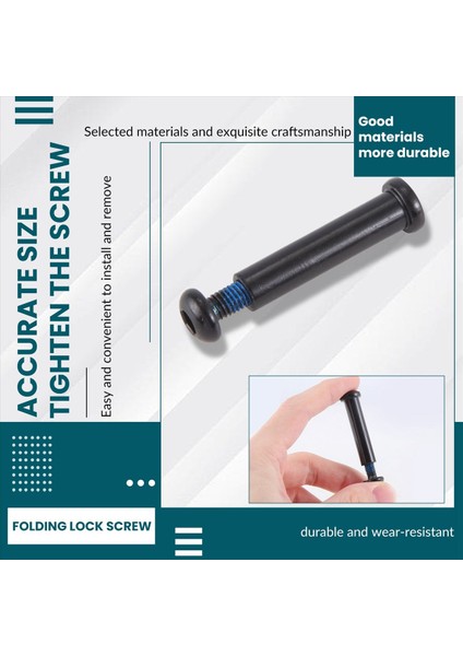 Dokuzbot Maks G30 Elektrikli Scooter Yedek Parçaları Için Katlanır Kilit Vidası Çekme Halkası Vidalı Taslağı 7mm (Yurt Dışından) indirimleri