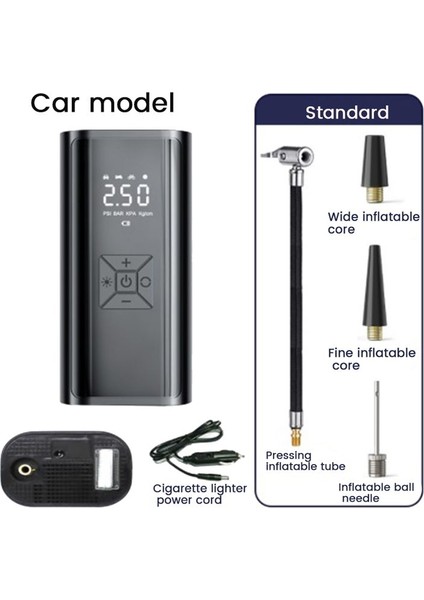 Taşınabilir Araba Hava Pompası Lastik Şişiricisi Akıllı Şişman Elektrik Şişiricisi Pompası B (Yurt Dışından) fiyatları