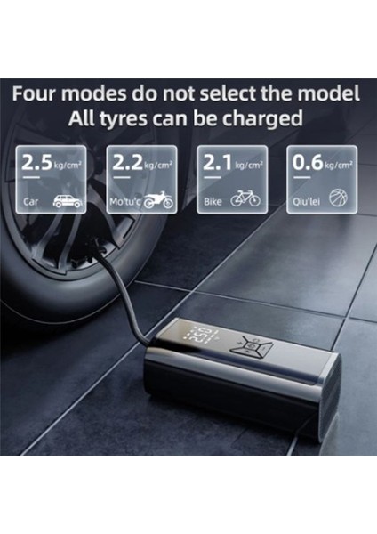 Taşınabilir Araba Hava Pompası Lastik Şişiricisi Akıllı Şişman Elektrik Şişiricisi Pompası B (Yurt Dışından) fırsatları