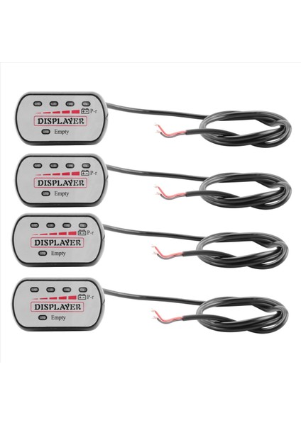 2x 48V Pil Göstergesi Voltmetre E-Bisiklet Bisiklet Kapasitesi Ekran (Yurt Dışından)