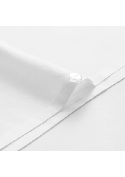 %100 Pamuk Percale Nevresim Seti 200X220 cm Beyaz - Juana Serisi fırsatları