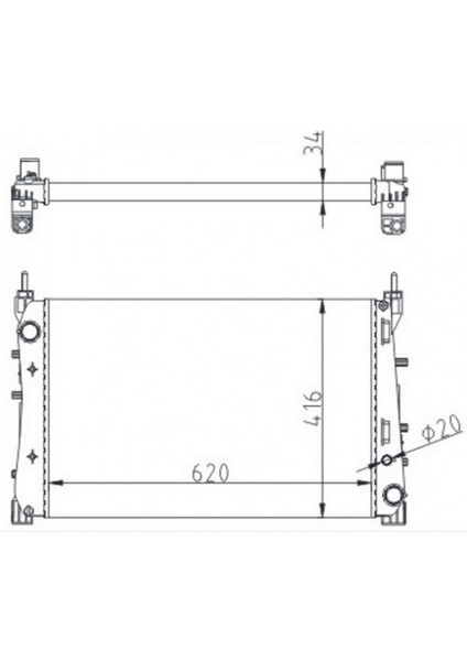 Mtxdpn Radyatör Fiat Linea 1.3 D 2007