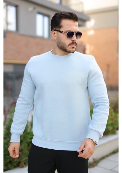 Erkek Üç Iplik Şardonlu Sweatshirt