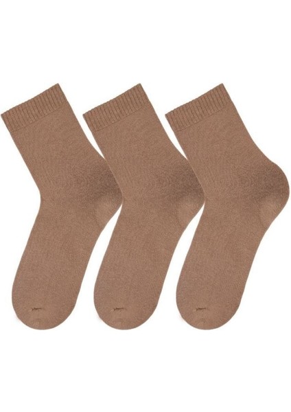 Havlu Düz Kadın 3lü Soket Camel ONL-02705