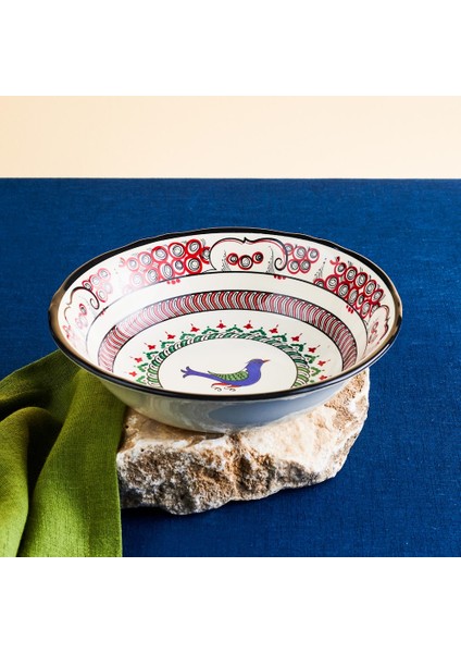 Iznik Serisi Kuş Salata Kasesi 24 cm