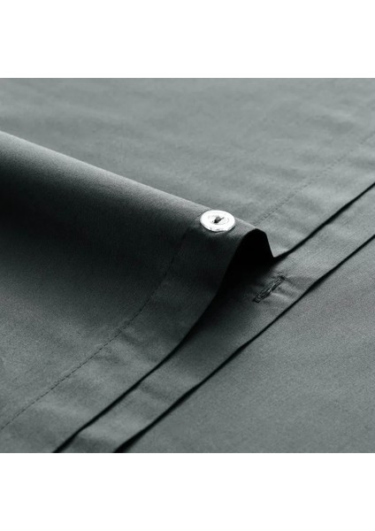 %100 Pamuk Percale Nevresim Seti 240X220 cm Antrasit - Juana Serisi fırsatları