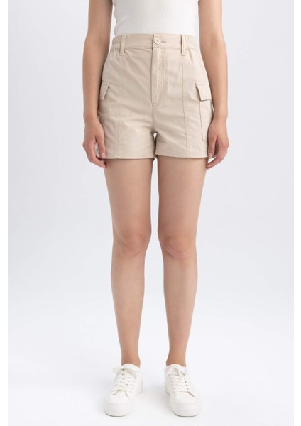 Regular Fit Normal Bel Poplin %100 Pamuk Şort