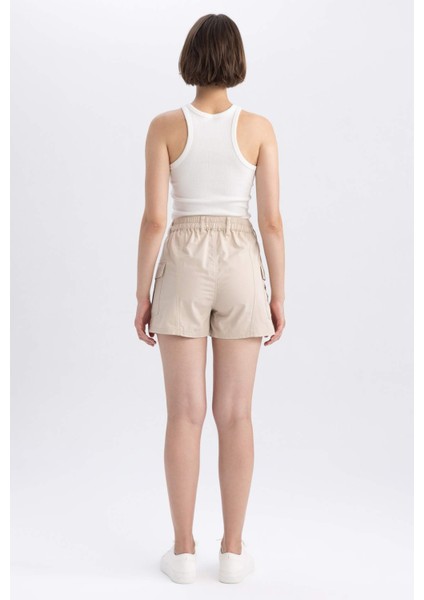 Regular Fit Normal Bel Poplin %100 Pamuk Şort