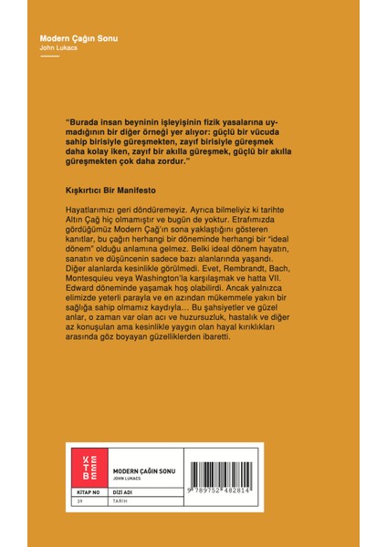 Modern Çağın Sonu - John Lukacs fiyatları