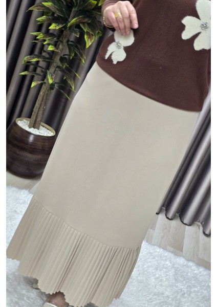 Kadın Giyim Büyük Beden Piliseli Etek fiyatları