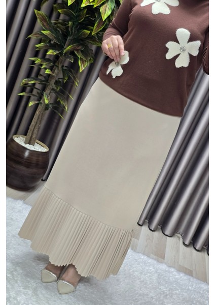 Kadın Giyim Büyük Beden Piliseli Etek fırsatları