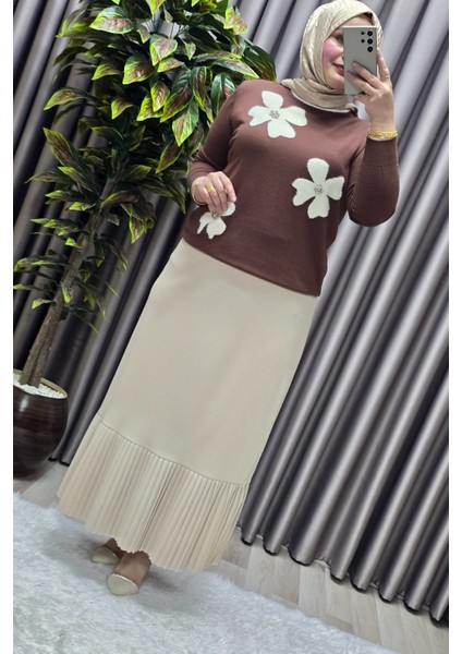 Kadın Giyim Büyük Beden Piliseli Etek indirimleri