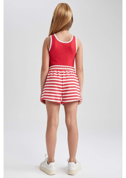 Kız Çocuk Çizgili Şort A2466A823HS