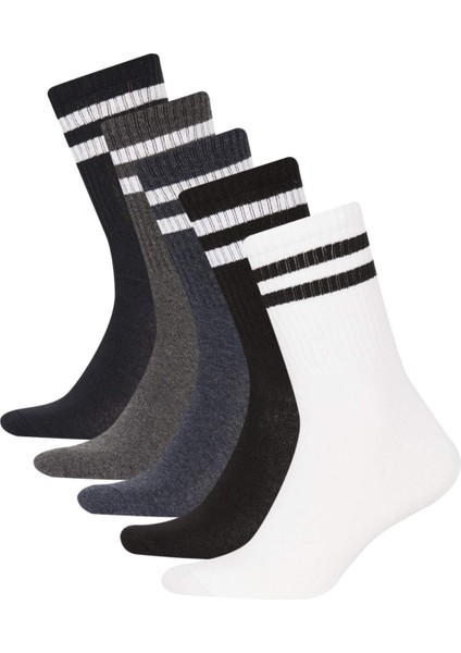 Erkek 5'li Pamuklu Uzun Çorap A6073AXNS