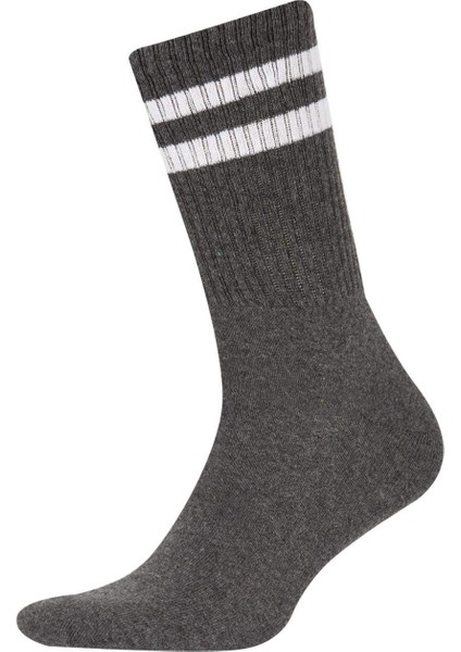 Erkek 5'li Pamuklu Uzun Çorap A6073AXNS