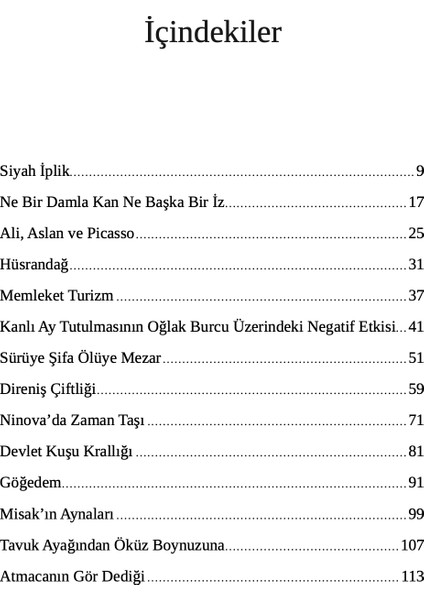 Misak'ın Aynaları - M. Fatih Kutlubay modelleri