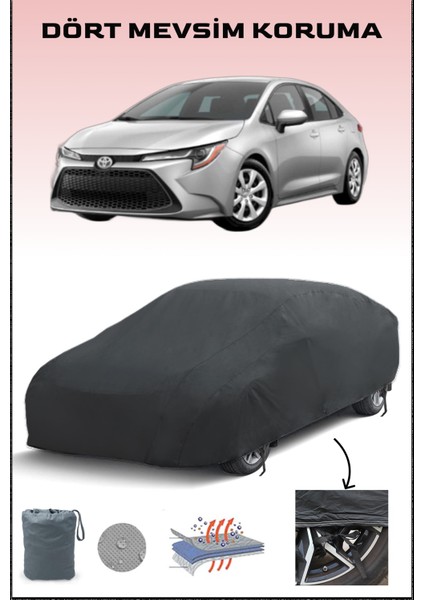 Toyota Corolla Sedan Uyumlu Miflonlu Oto Branda Premium Kalite Araba Brandası (2018-2023)