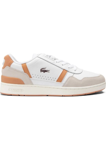 T-Clip Leather Mens Sneaker Hakiki Deri Günlük Spor Ayakkabı Beyaz