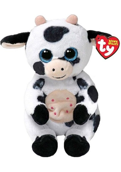 Ty Beanie Bellies Herdly Siyah Beyaz Inek – Koleksiyonluk Peluş Oyuncak 20 cm