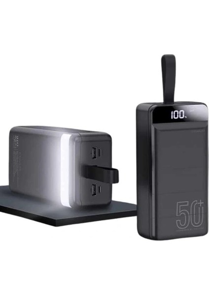 Powerbank 50.000 Mah Dijital Göstergeli Taşınabilir 4 Portlu Hızlı Powerbank indirimleri