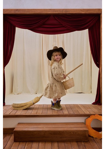 Ellis Çiçek Nakışlı Elbise