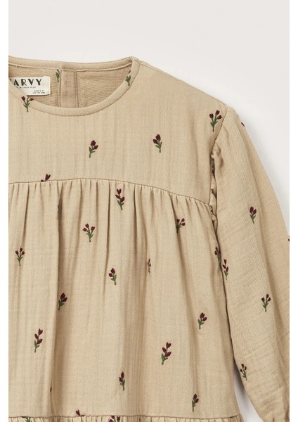 Ellis Çiçek Nakışlı Elbise