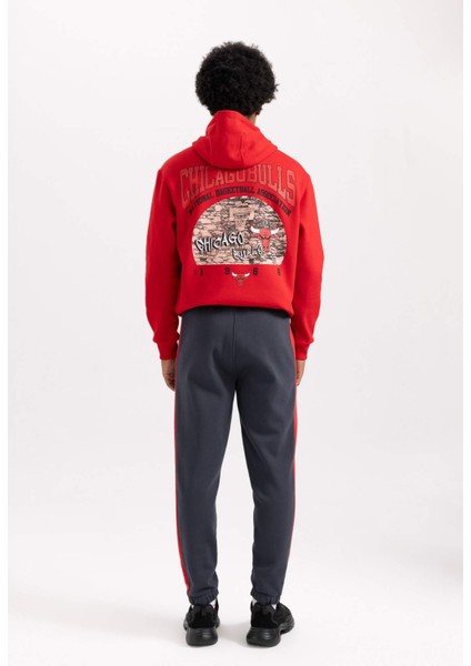 Fit NBA Chicago Bulls Jogger Eşofman Altı Standart Fit Cepli Lastikli Paça