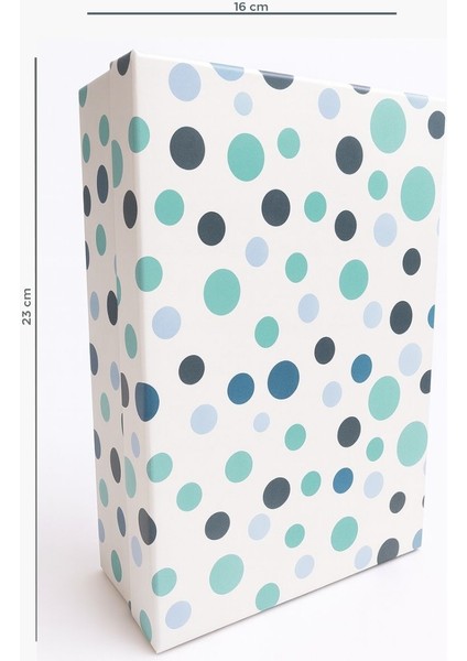 Mavi Puantiyeli 3'lü Matruşka Hediye Kutu Seti fiyatları